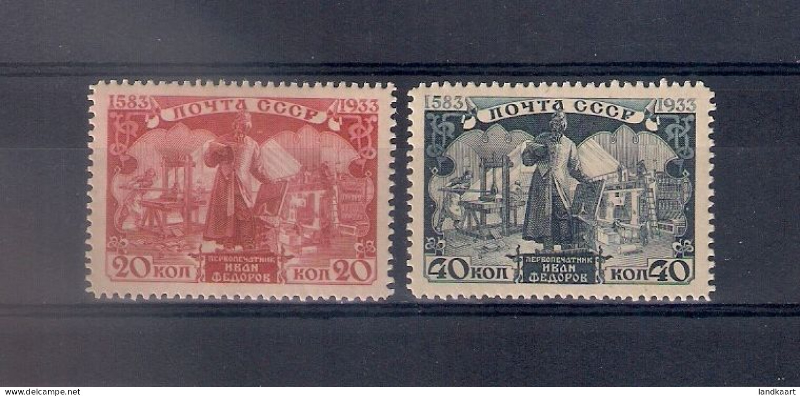 Russia 1934, Michel Nr 472-73, MLH OG - Unused Stamps