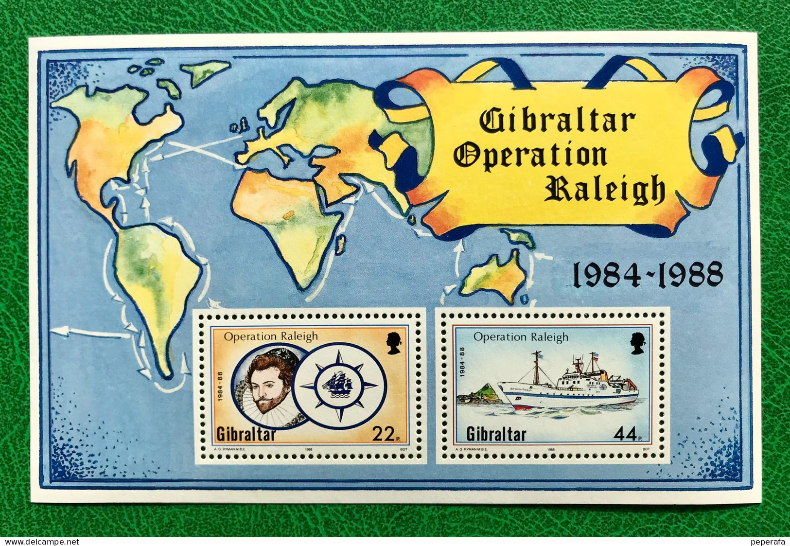 GIBRALTAR, OPERATION RALEIG 1984 - 1988, **MNH - Gibilterra