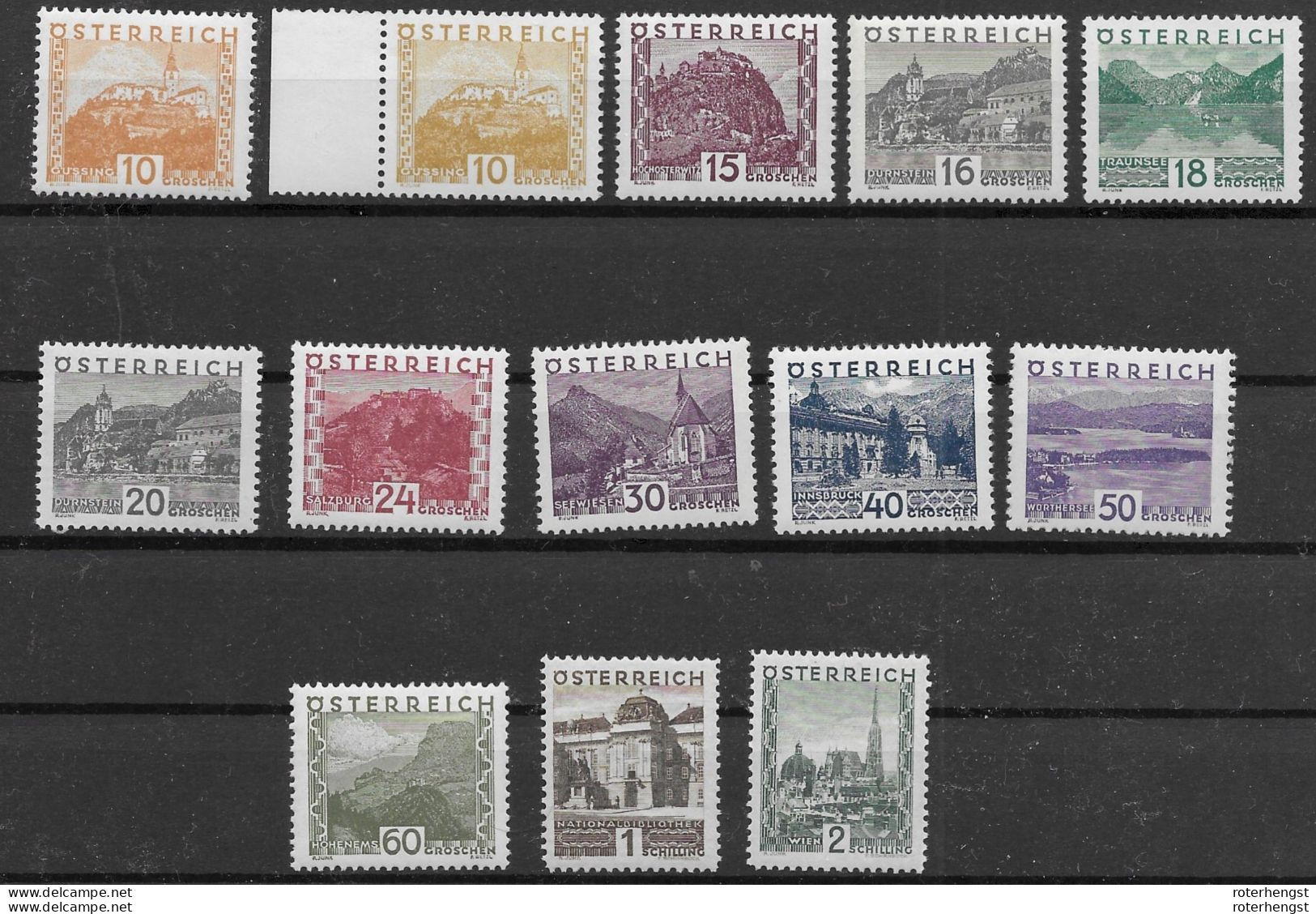 Austria Mnh ** 1929 1000 Euros (only One 24 Value Missing In Complete Pristine Set) - Ungebraucht