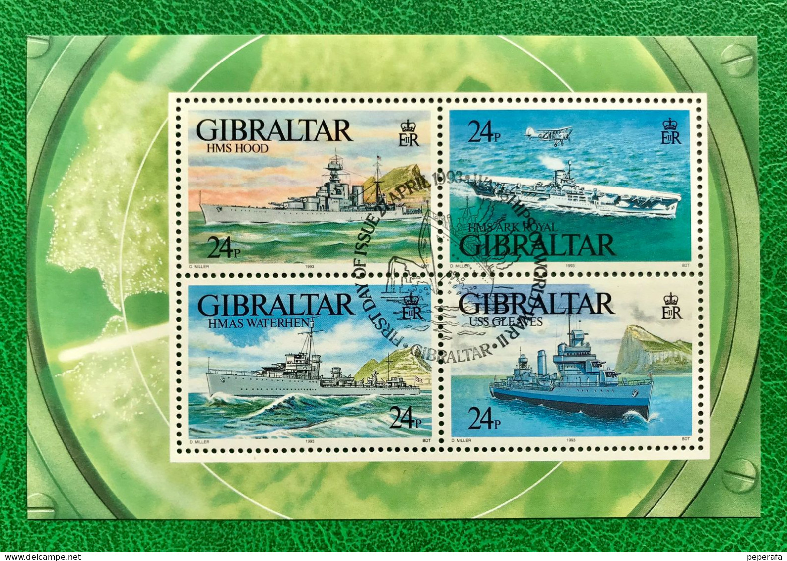 GIBRALTAR, 1996 War Ships S/s, Mint NH, Transport - Various - Ships And Boats (LOT 3) - Gibraltar