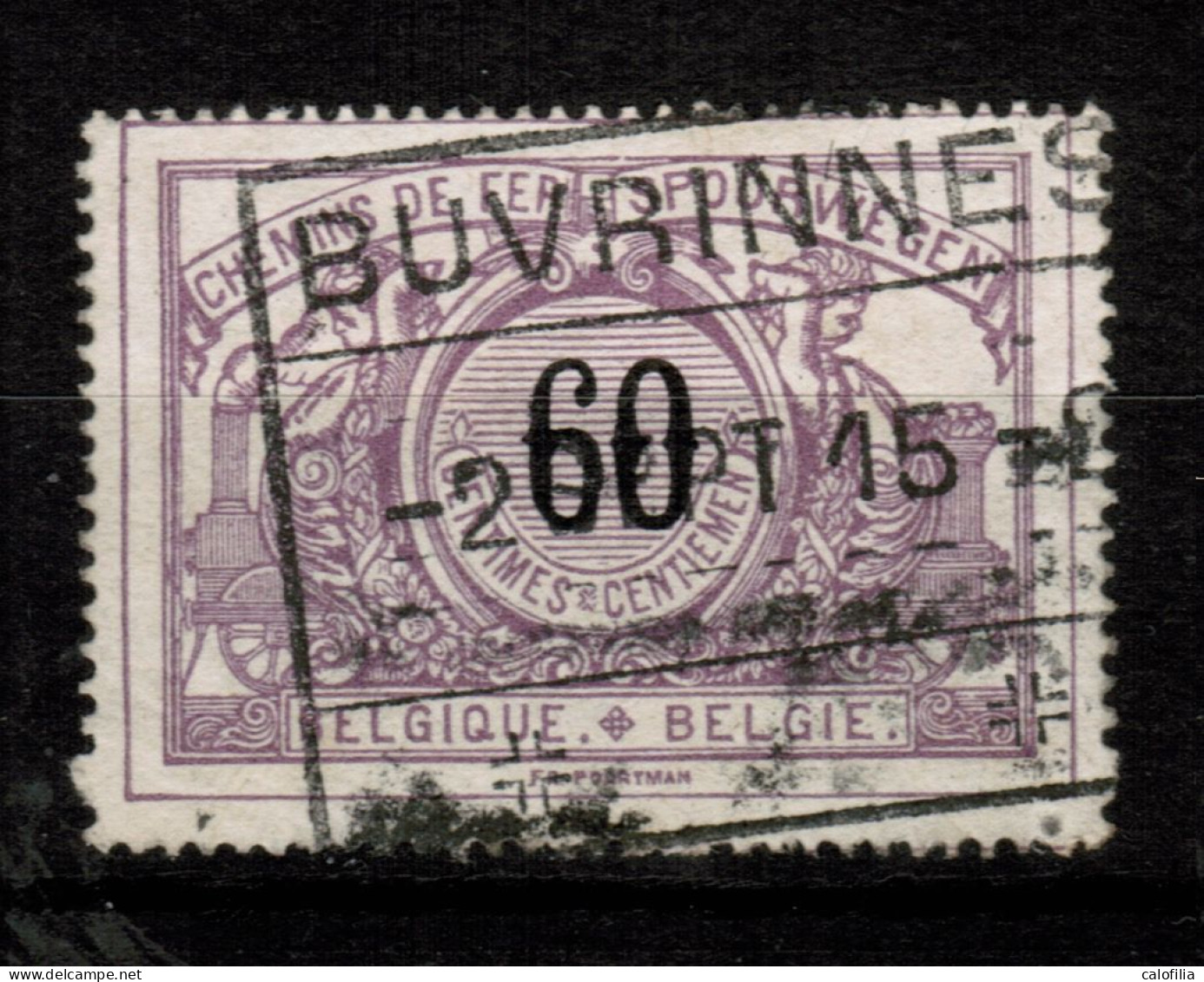 Chemins De Fer TR 22, Obliteration Centrale BUVRINNES, RARE - Used