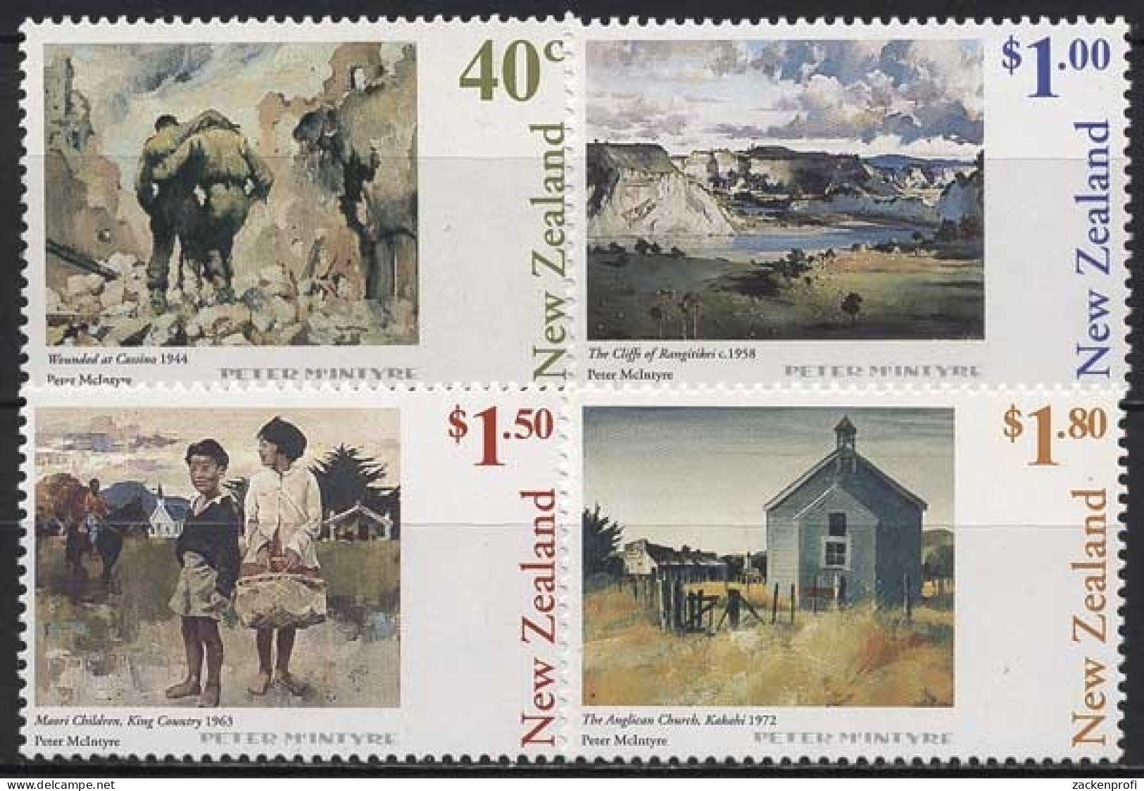 Neuseeland 1998 Gemälde 3. Todestag Von Peter McIntyre 1691/94 A Postfrisch - Unused Stamps