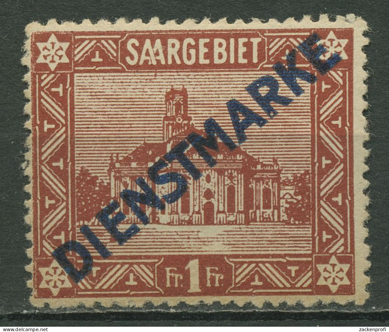 Saargebiet Dienstmarken 1922 Freimarke Mit Aufdruck Type I D 11 I Mit Falz - Nuevos