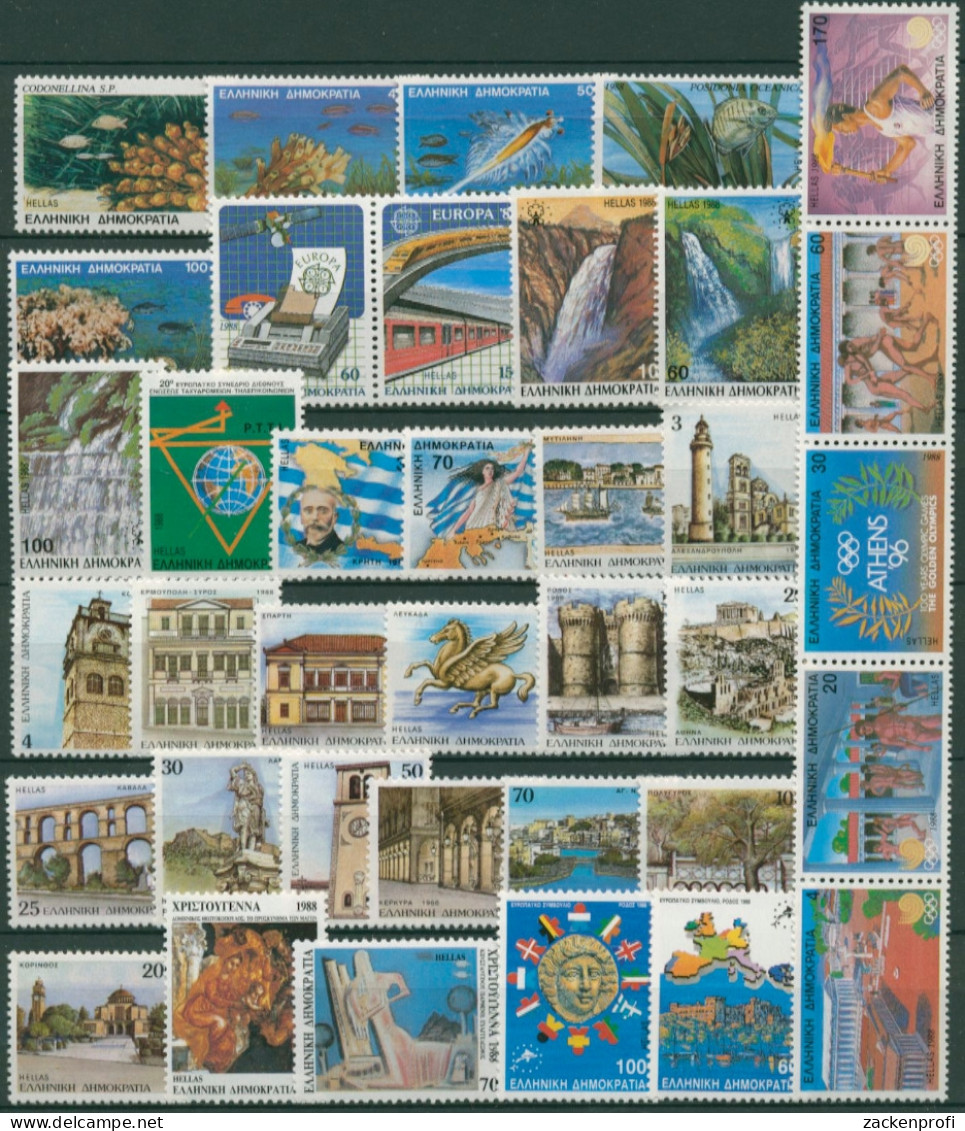 Griechenland 1988 Kompletter Jahrgang Postfrisch (SG30832) - Annate Complete