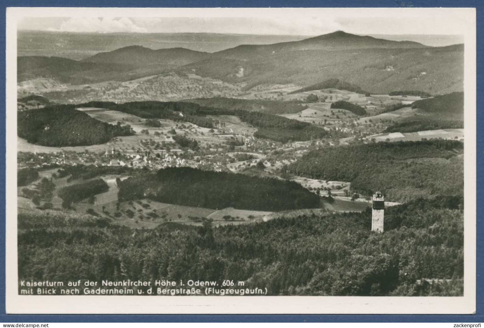 Kaiserturm Neunkircher Höhe Odenwald Gadernheim, Ungebraucht (AK1927) - Bensheim