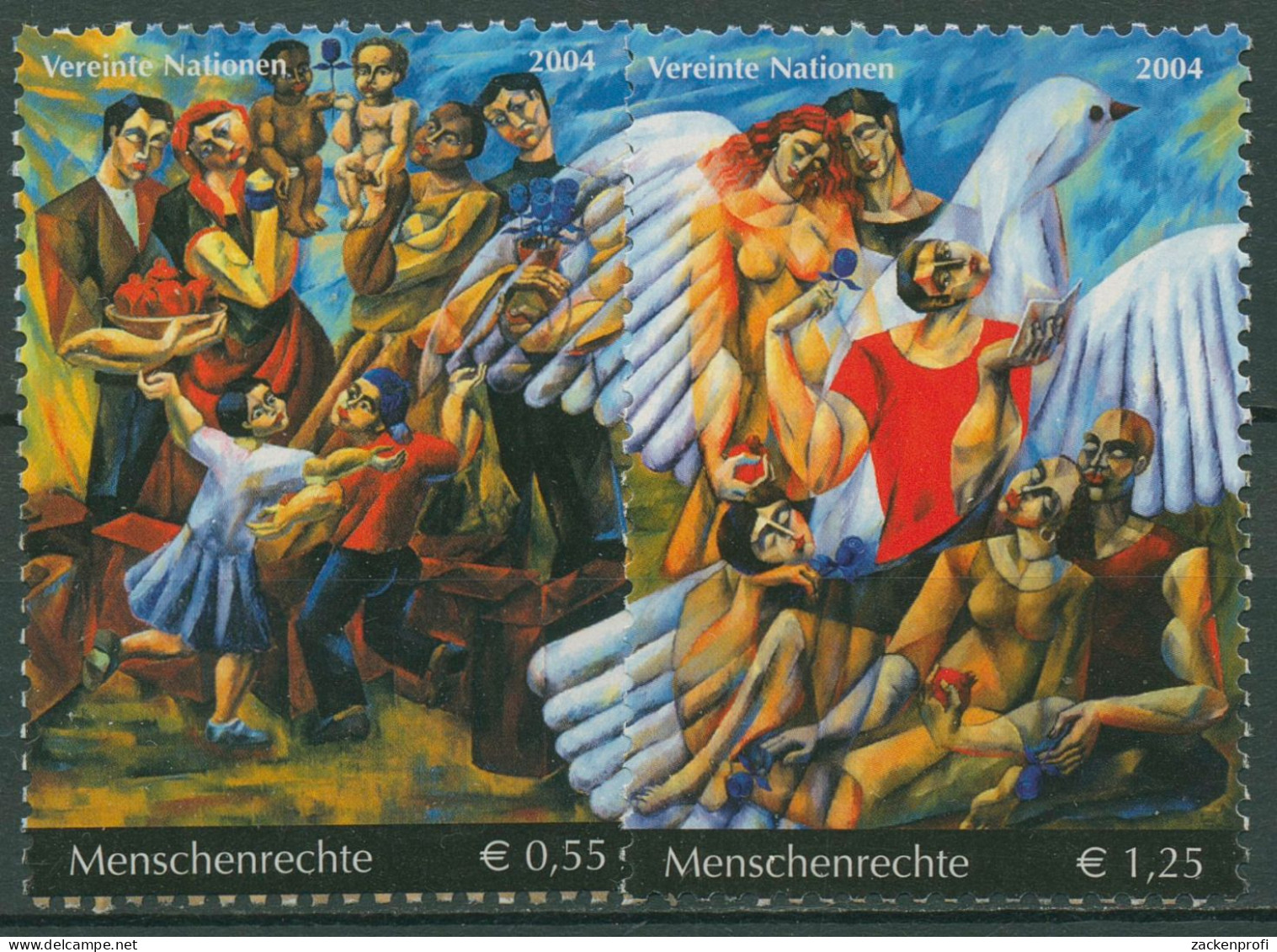 UNO Wien 2004 Menschenrechte Erziehung Gemälde 430/31 Postfrisch - Neufs