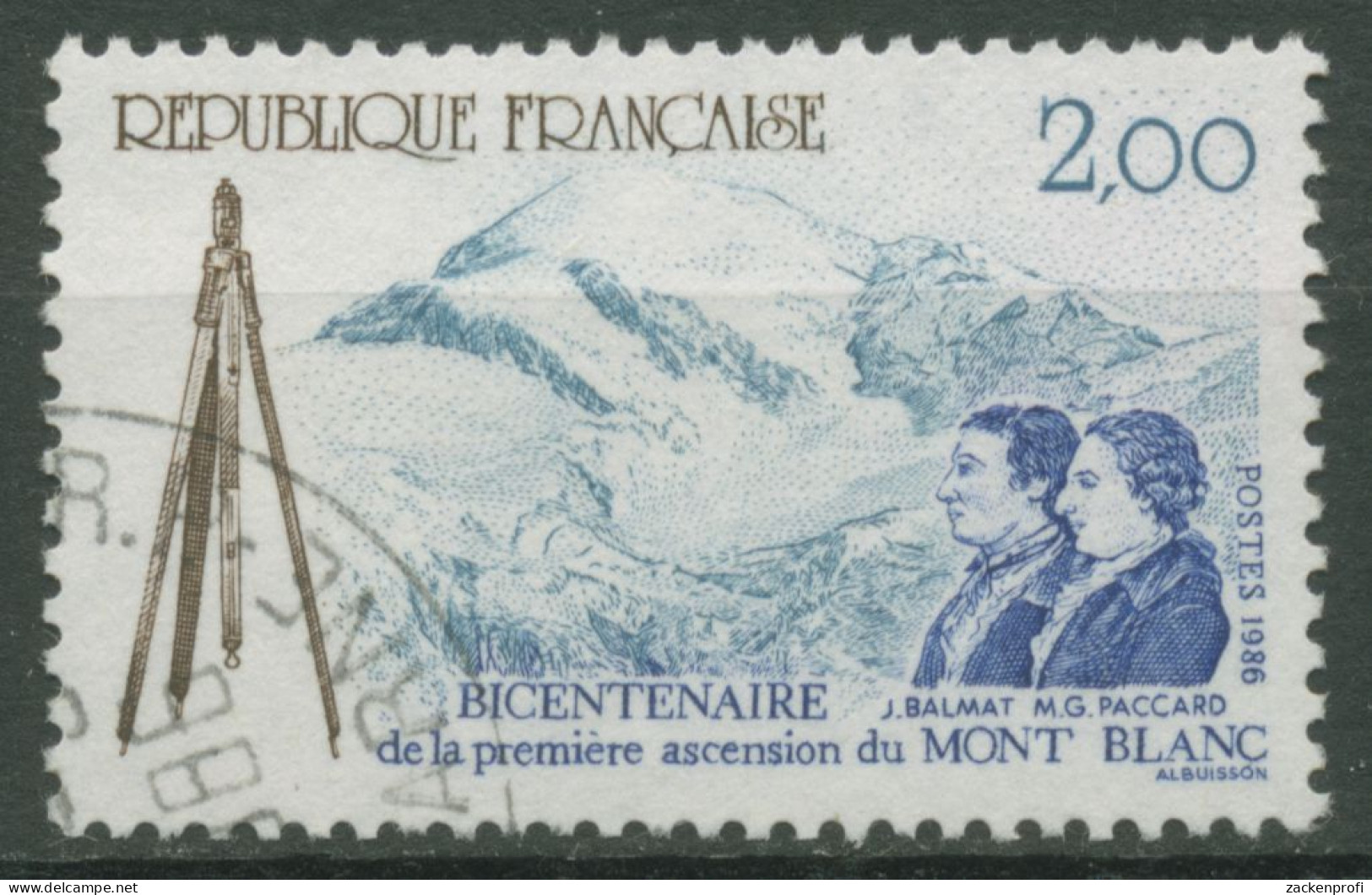 Frankreich 1986 Bergsteigen Mont Blanc 2560 Gestempelt - Used Stamps