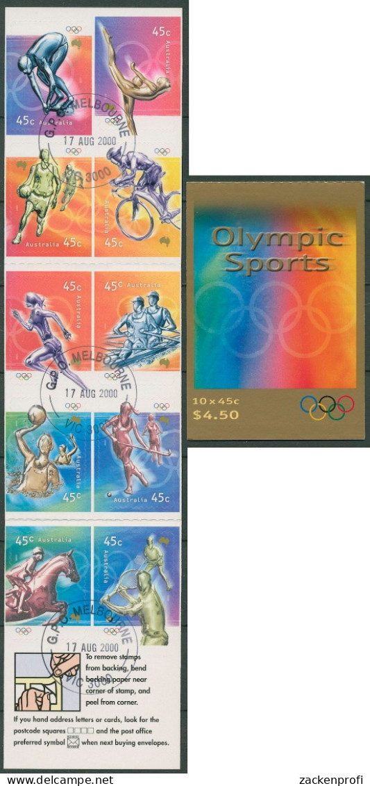 Australien 2000 Olympische Sommerspiele Sydney MH 133 Gestempelt (C29572) - Postzegelboekjes