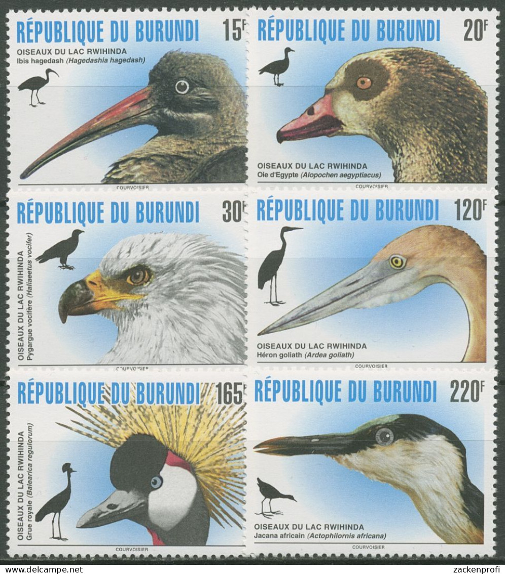 Burundi 1996 Vögel Nilgans Kronrnkranich Schreiseeadler 1828/33 Postfrisch - Nuovi