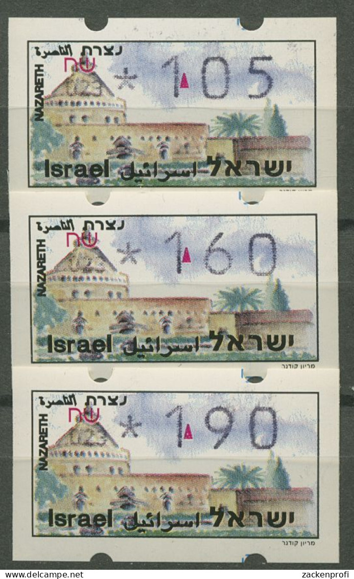 Israel ATM 1994 Nazareth Automat 023, Satz 3 Werte, ATM 19.2 X S4 Postfrisch - Affrancature Meccaniche/Frama