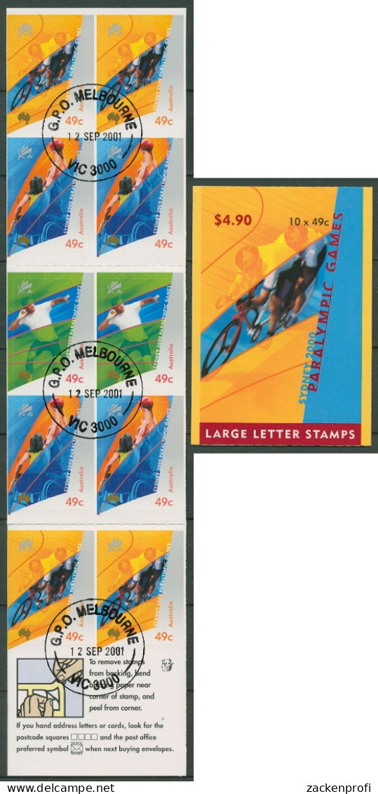Australien 2000 Paralymp. Spiele MH 132 BC, 1 Koala Reprint Gestempelt (C29568) - Postzegelboekjes