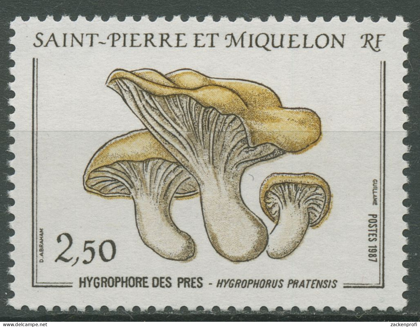 Saint-Pierre Et Miquelon 1987/90 Pilze Wiesenschneckling 543 Postfrisch - Neufs