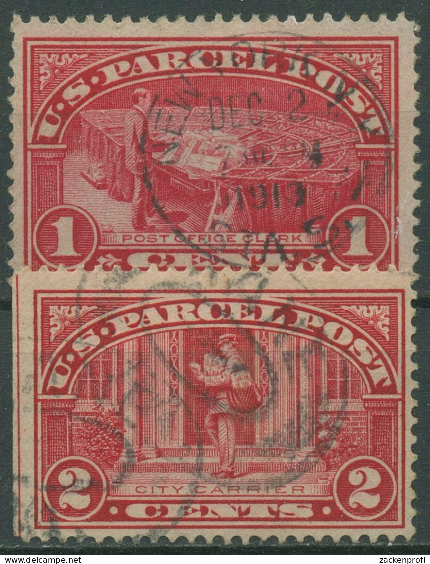 USA 1912 Paketmarke Post Sortieren, Briefträger P 1/2 Gestempelt - Paketmarken
