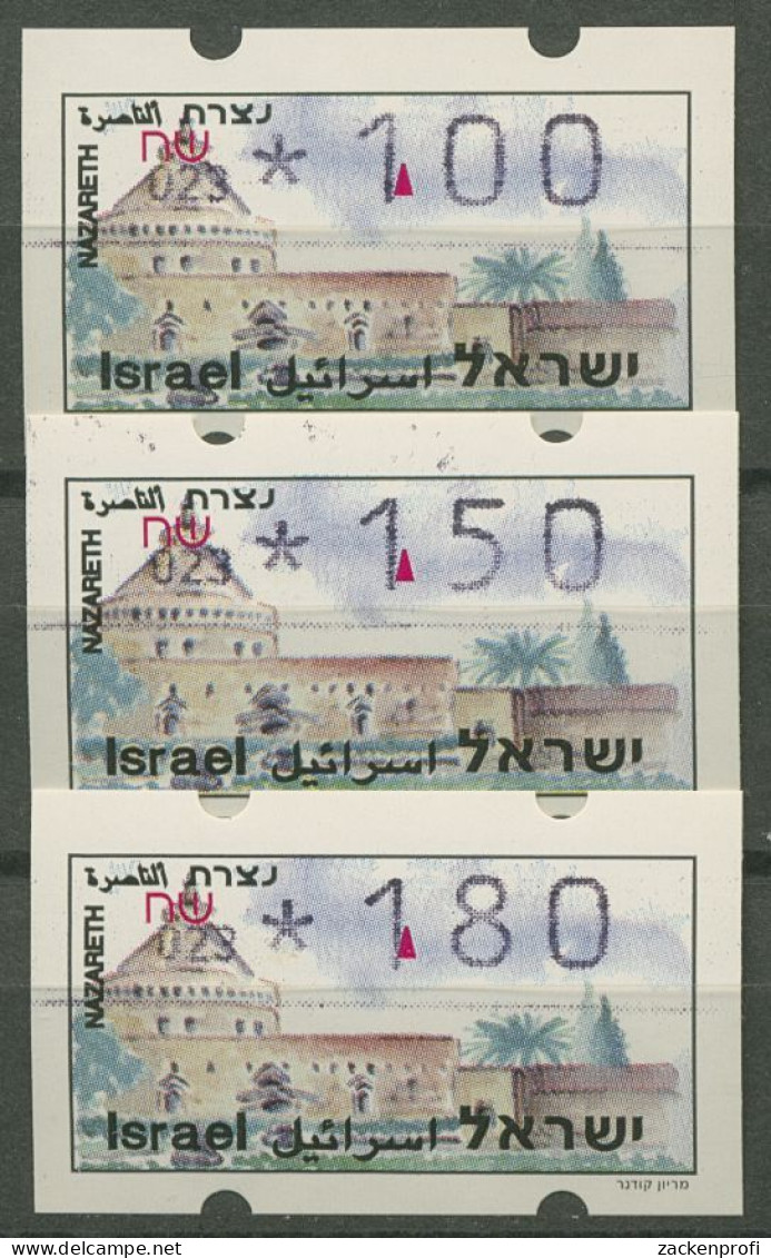 Israel ATM 1994 Nazareth Automat 023, Satz 3 Werte, ATM 19.2 X S3 Postfrisch - Viñetas De Franqueo (Frama)