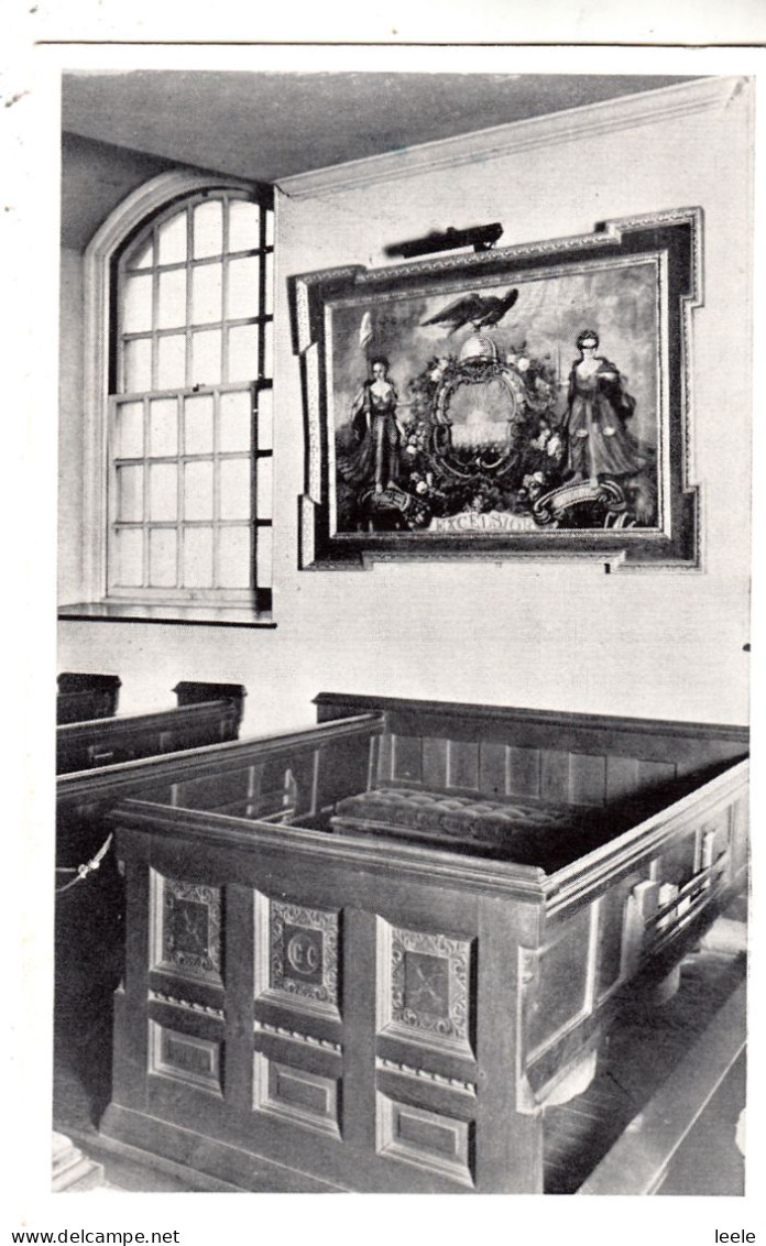 DC51. Vintage US Postcard. George Clinton's Pew. St.Paul's Chapel. New York. - Otros Monumentos Y Edificios