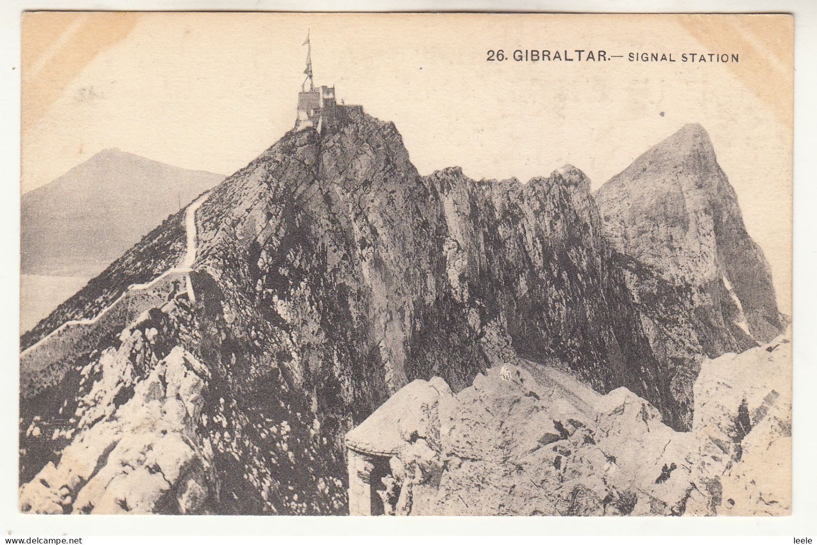 DC10. Vintage Postcard. Gibraltar. The Signal Station. - Gibraltar