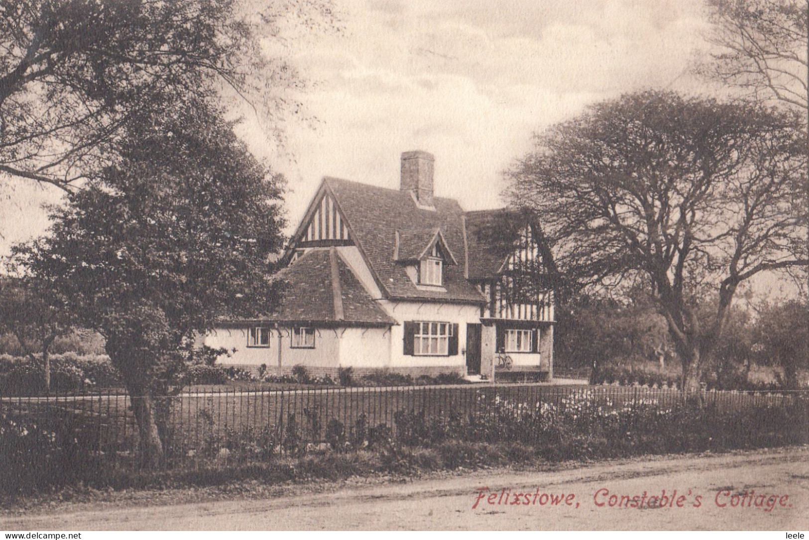 DC66. Vintage Postcard. Constable's Cottage, Felixstowe, Suffolk. - Otros & Sin Clasificación