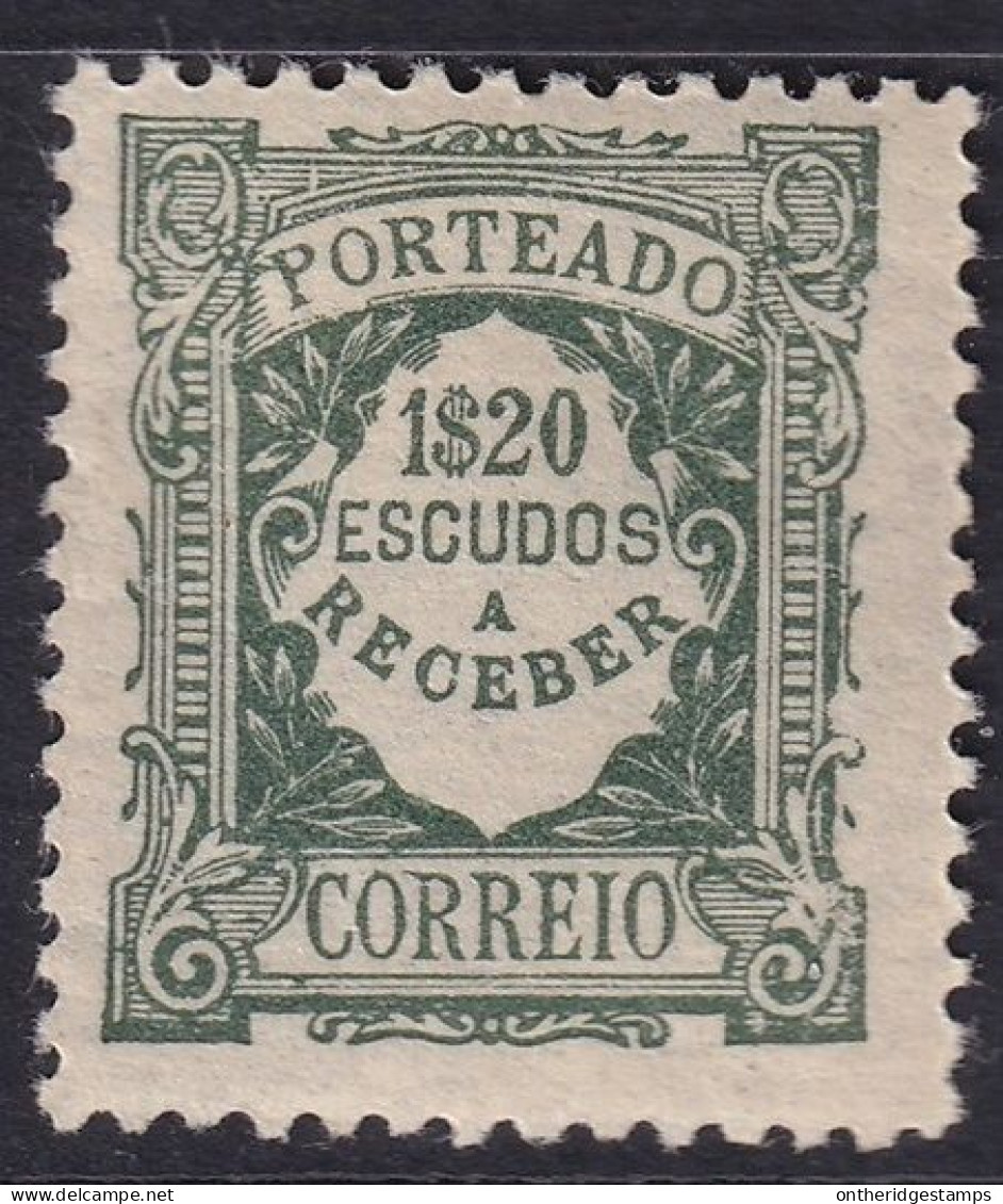 Portugal 1921 Sc J44 Mundifil 44 Postage Due MH* - Unused Stamps