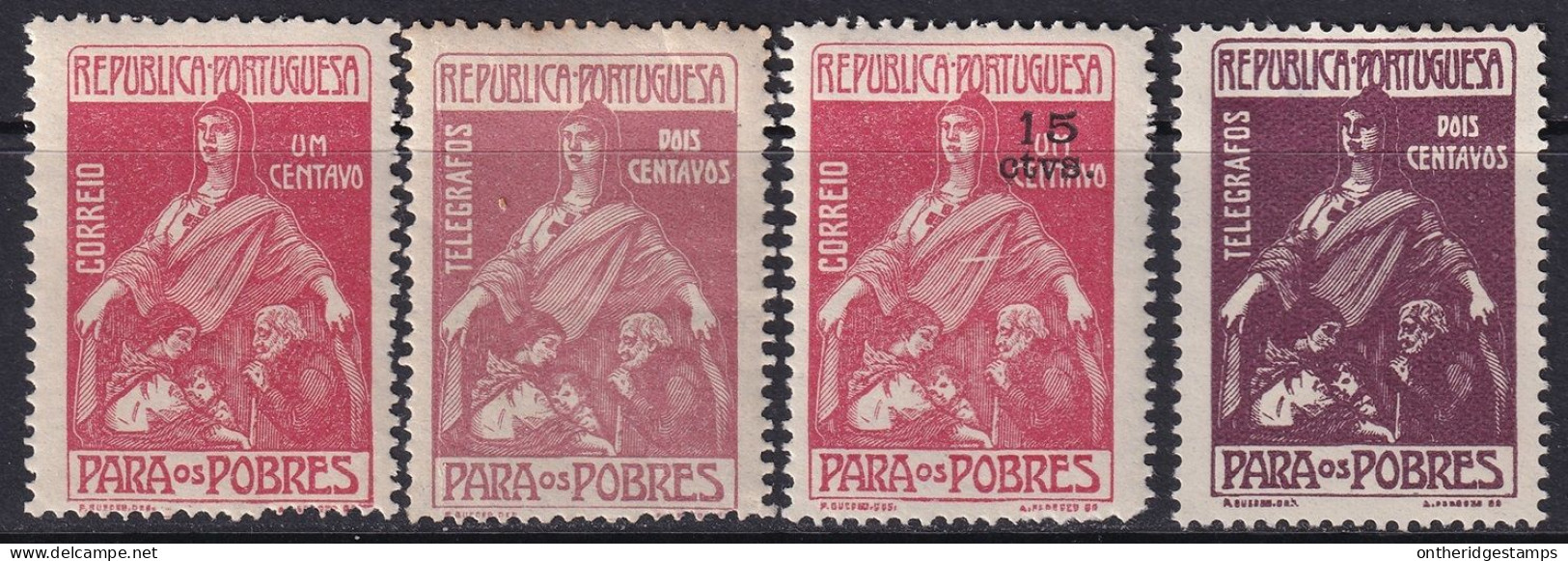 Portugal 1915 Sc RA4-5 Mundifil 7-9 Postal & Telegraph Tax Series MH* - Ongebruikt