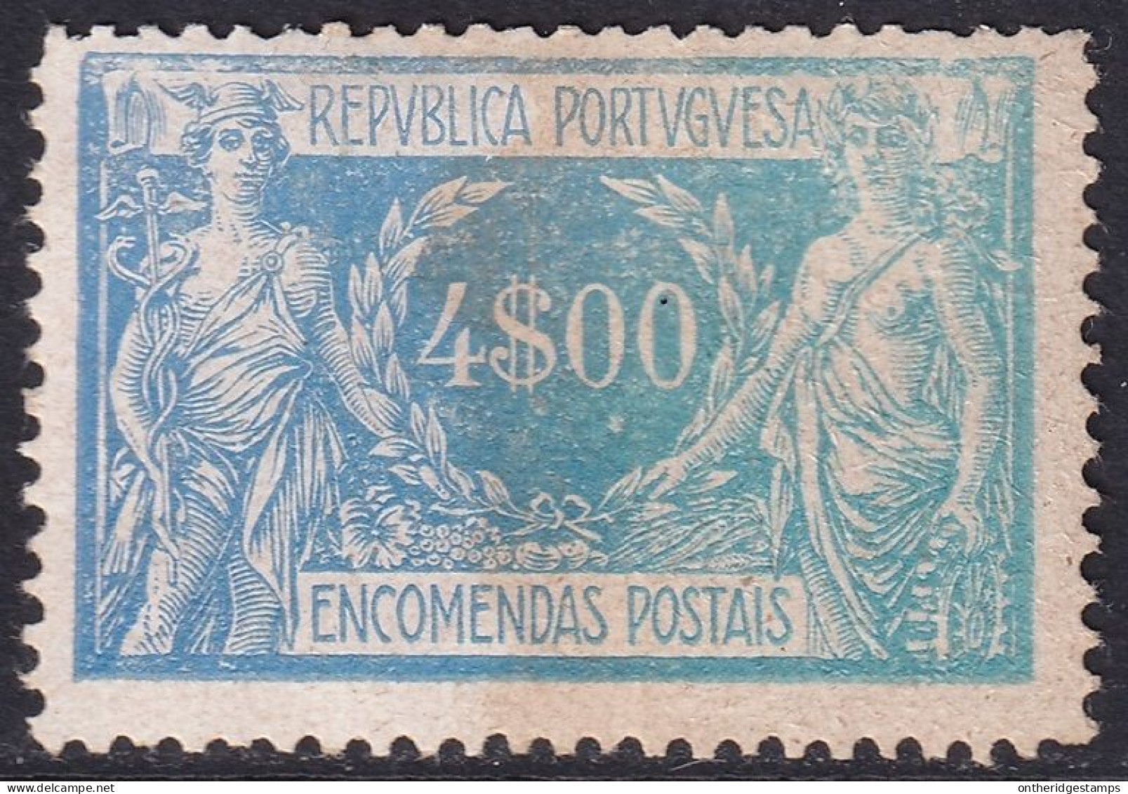 Portugal 1920 Sc Q15 Mundifil 15 Parcel Post MH* Toned Partial Gum - Ongebruikt