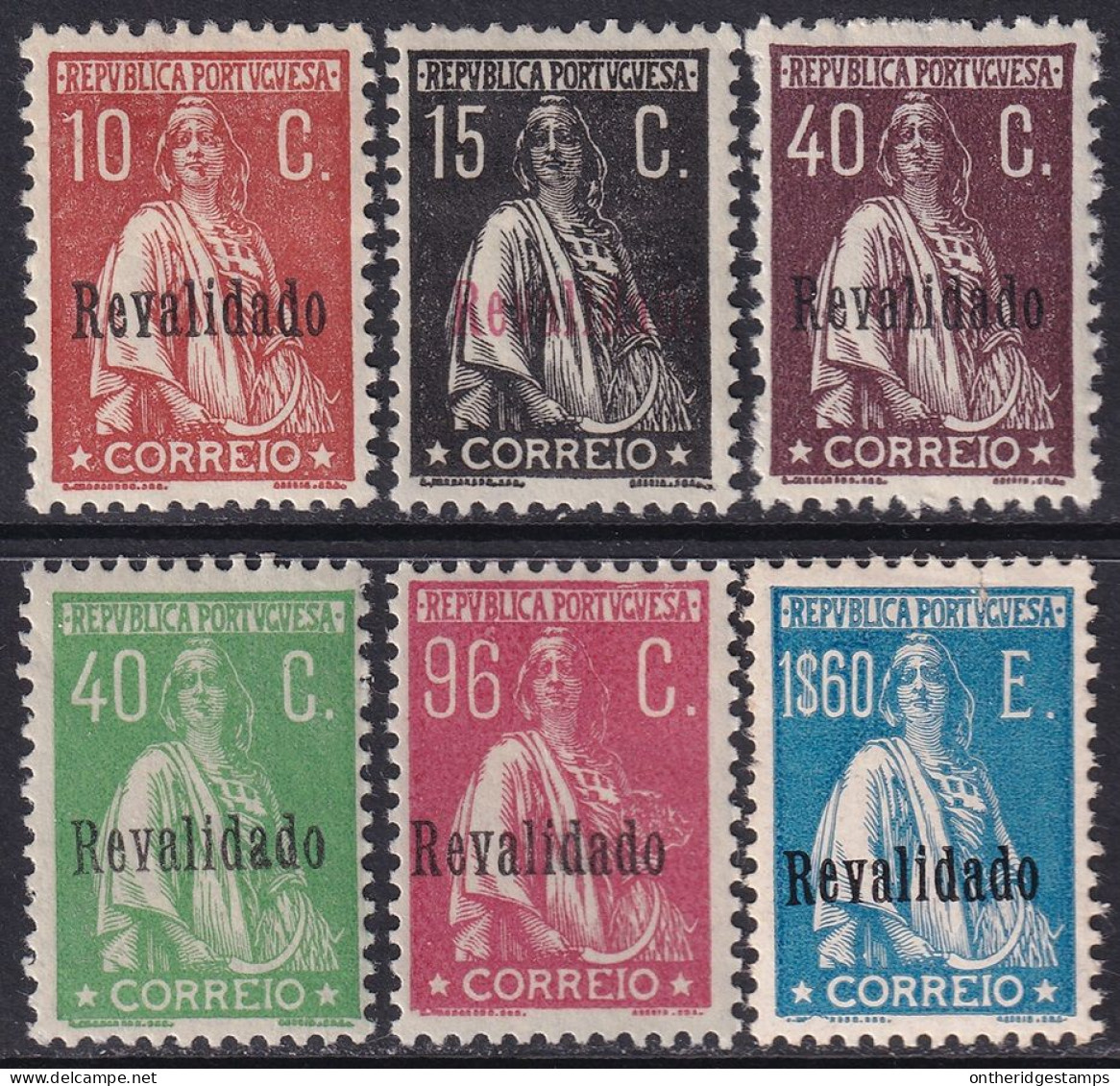 Portugal 1929 Sc 490-5 Mundifil 488-93 Set MH* Some Disturbed Gum - Neufs