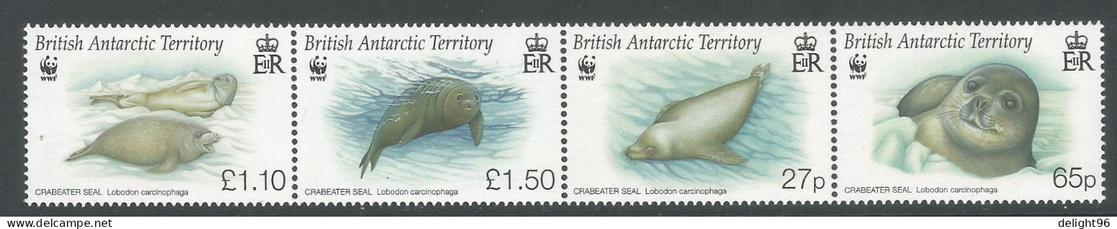 2009 British Antarctic Territory WWF Crabeater Seal Set (** / MNH / UMM) - Ungebraucht