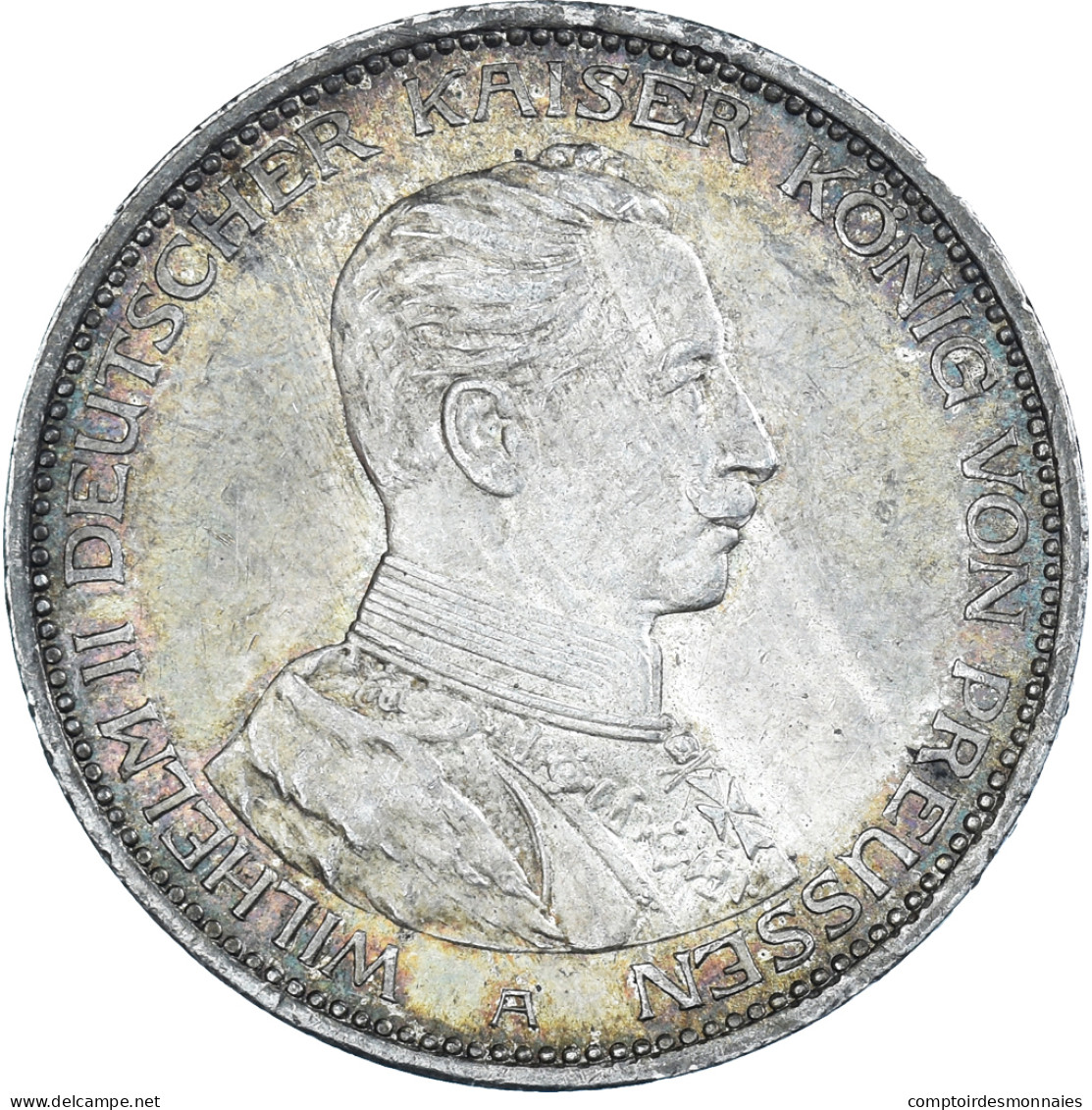 Monnaie, Etats Allemands, PRUSSIA, Wilhelm II, 3 Mark, 1914, Berlin, SUP - Otros & Sin Clasificación