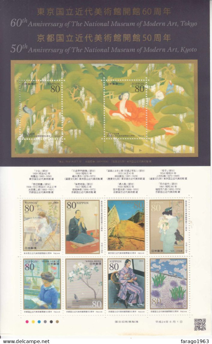 2012 Japan National Museum Of Modern Art  Miniature Sheet Of 10 MNH - Ongebruikt