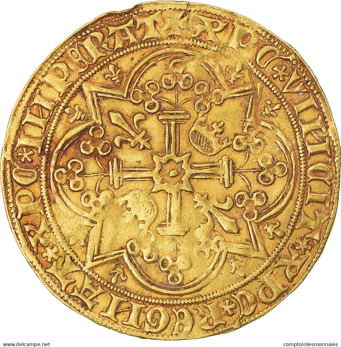 Monnaie, France, Charles V, Franc à Pied, TTB+, Or, Duplessy:360 - 1364-1380 Charles V The Wise