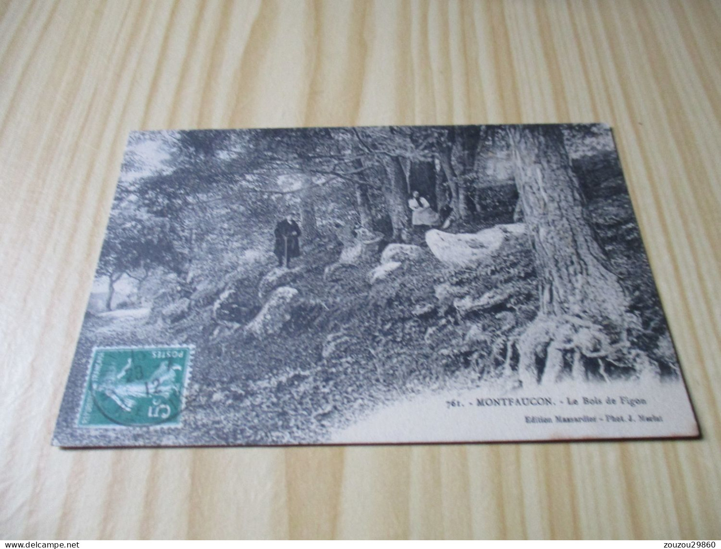 CPA Montfaucon (43).Le Bois De Figon - Carte Animée, Oblitérée Le 28/07/1912. - Montfaucon En Velay