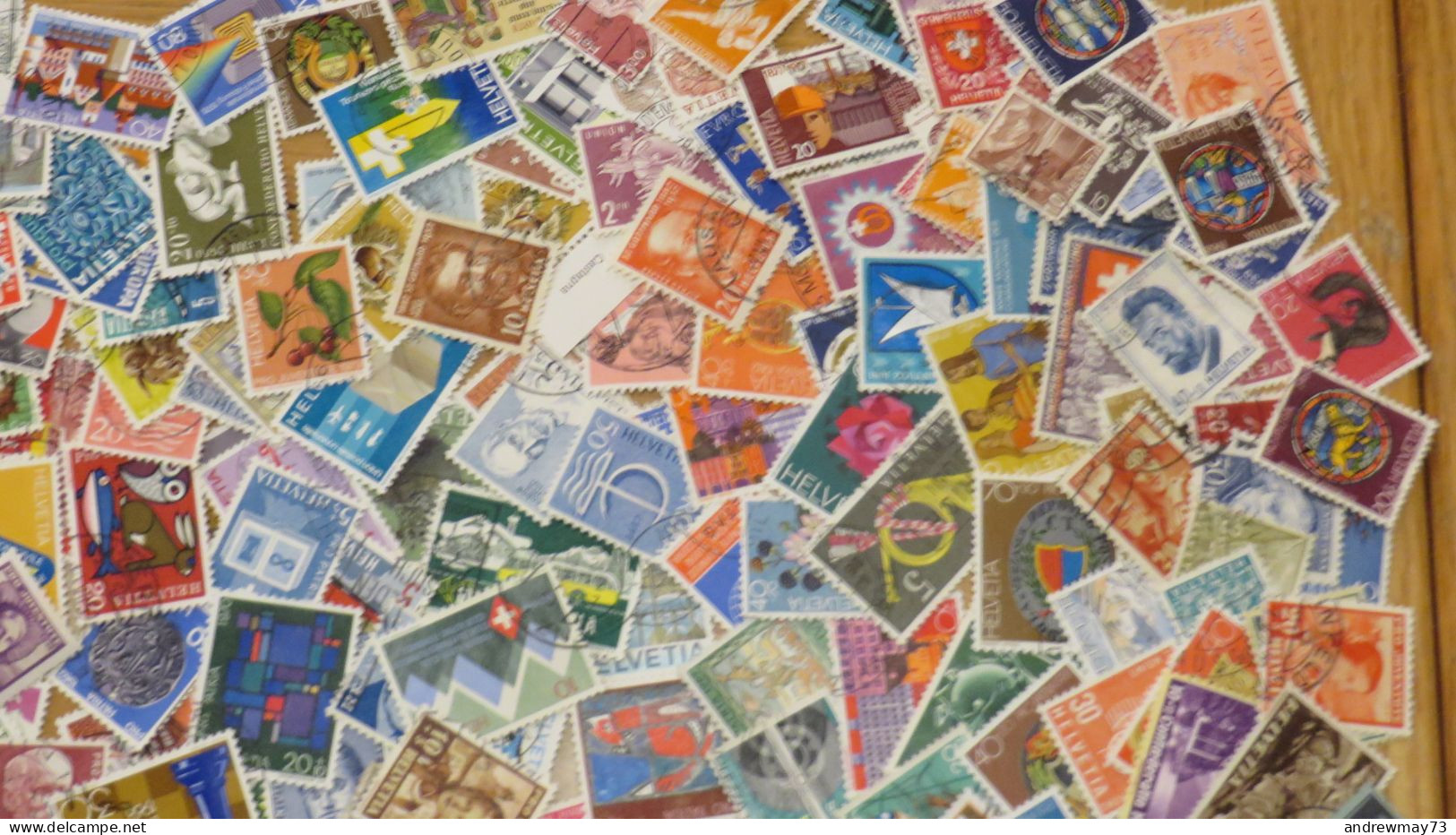 SWITZERLAND- NICE USED SELECTION- 724 DIFFERENT STAMPS- BARGAIN PRICE - Collections