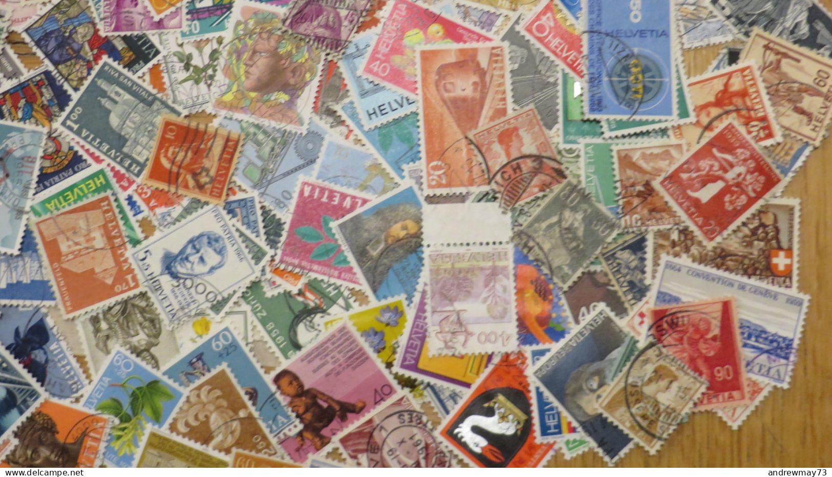 SWITZERLAND- NICE USED SELECTION- 724 DIFFERENT STAMPS- BARGAIN PRICE - Collections