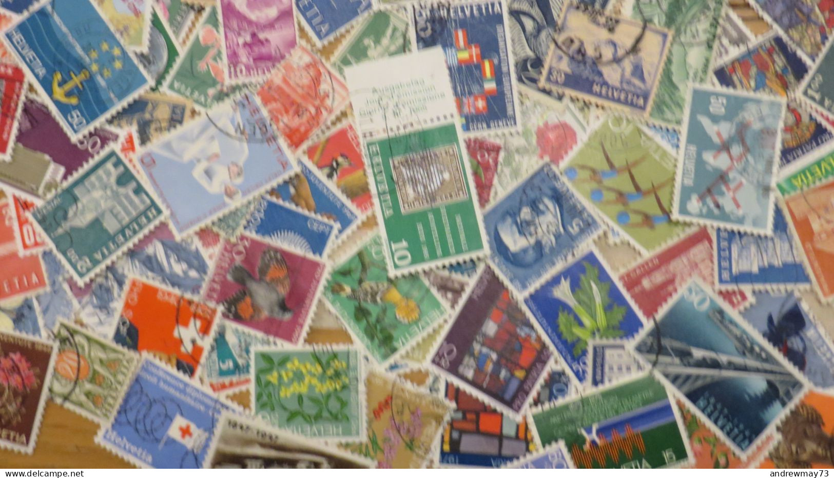 SWITZERLAND- NICE USED SELECTION- 724 DIFFERENT STAMPS- BARGAIN PRICE