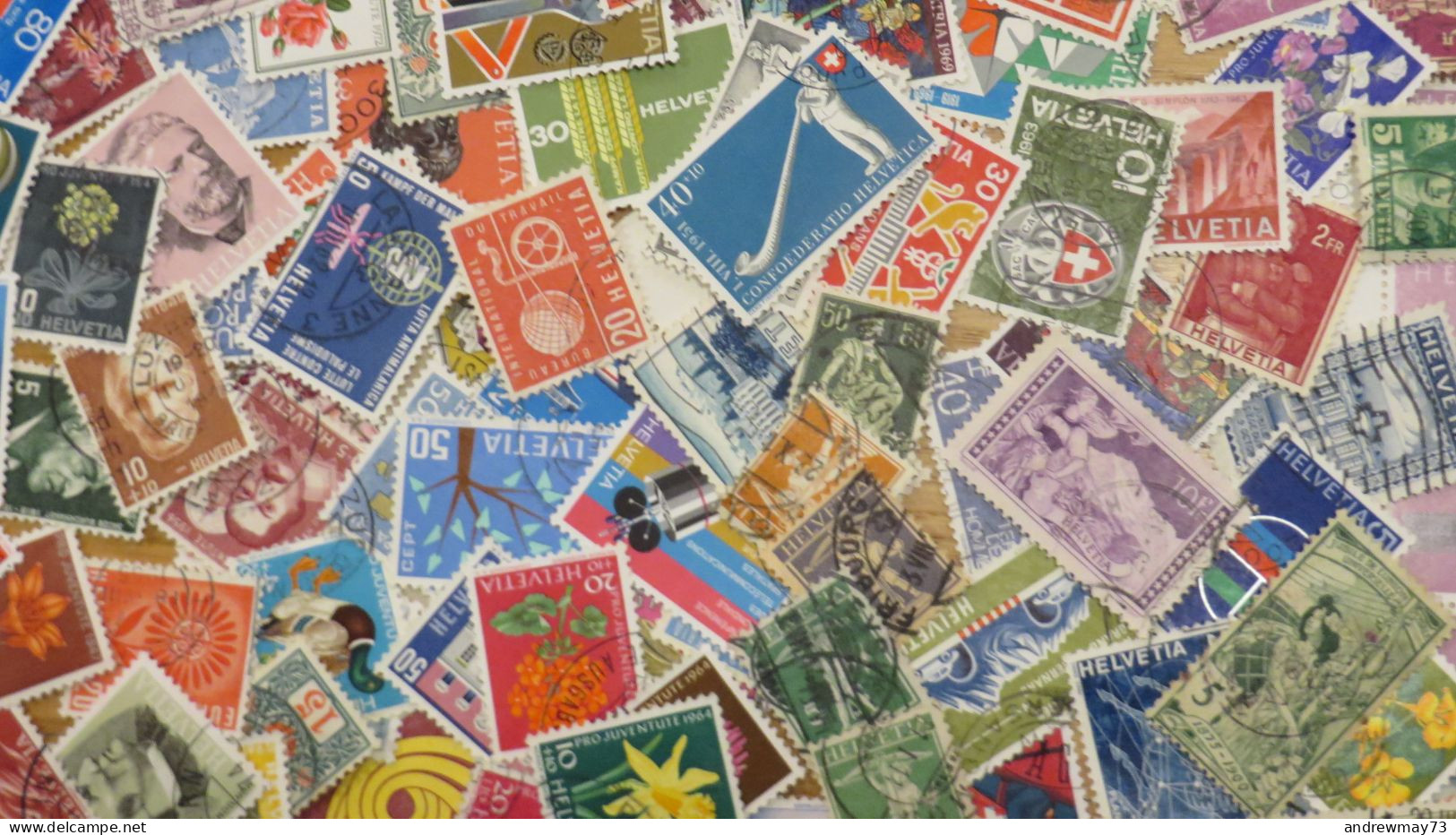 SWITZERLAND- NICE USED SELECTION- 724 DIFFERENT STAMPS- BARGAIN PRICE