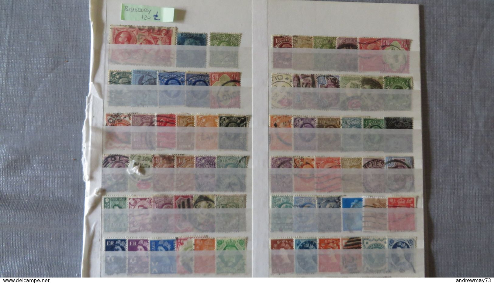 GREAT BRITAIN- 610 DIFFERENT USED STAMPS- SINGLE UP TO 120 £ -BARGAIN PRICE - Collections