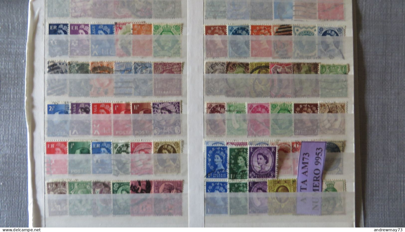 GREAT BRITAIN- 610 DIFFERENT USED STAMPS- SINGLE UP TO 120 £ -BARGAIN PRICE - Collections