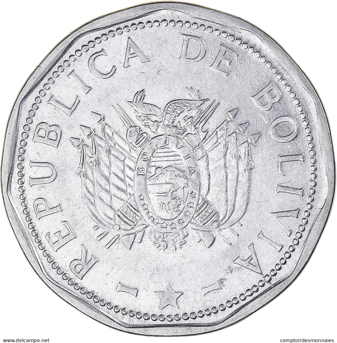 Monnaie, Bolivie, 2 Bolivianos, 2008 - Bolivie