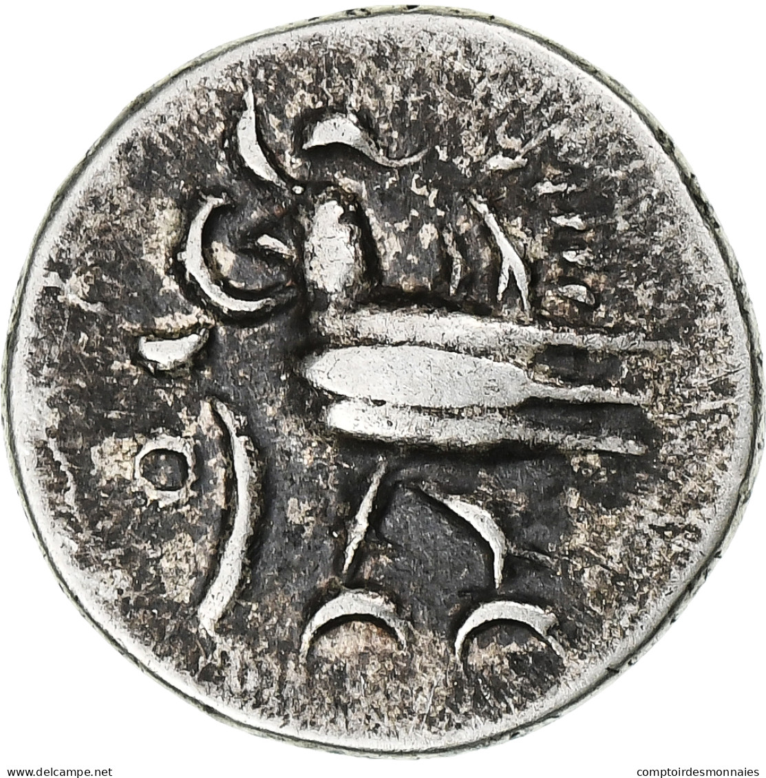 Cambodge, Norodom I, 2 Pe, 1/2 Fuang, ND (1847-1860), Argent, TTB - Kambodscha