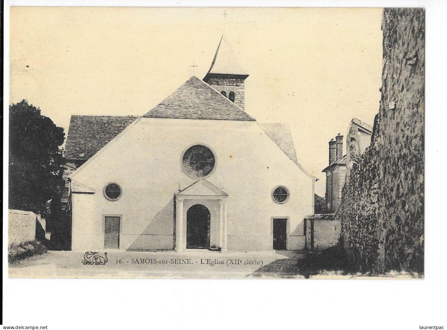 Samois-sur-Seine - L'Eglise - édit. La Salamandre - Thibault 16 + Verso - Samois