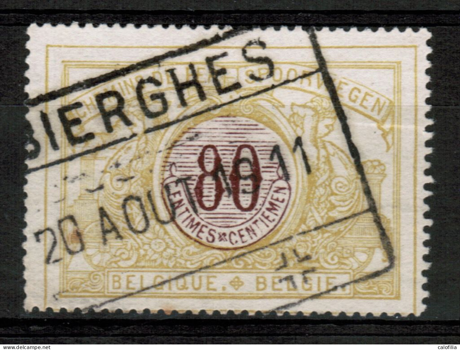 Chemins De Fer TR 39, Obliteration Centrale BIERGHES, RARE - Used