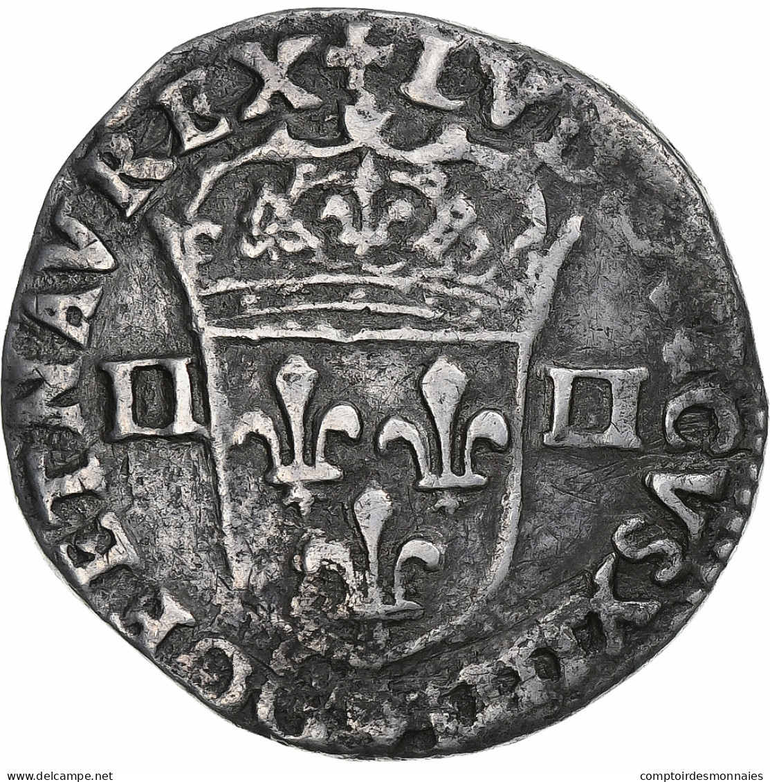 France, Louis XIV, 1/4 Ecu, 1644, Rennes, Argent, TB+, Gadoury:136a - 1643-1715 Luigi XIV El Re Sole