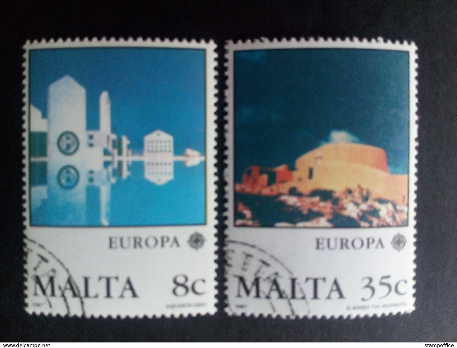 MALTA MI-NR. 766-767 GESTEMPELT(USED) EUROPA 1987 MODERNE ARCHITEKTUR ST. JOSEPHS-KIRCHE - 1987