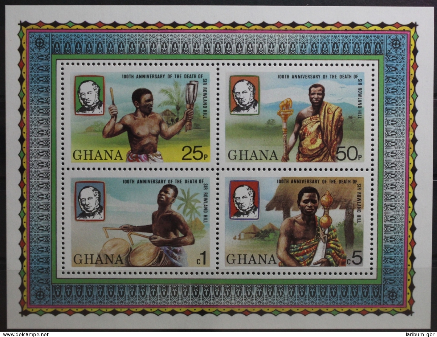 Ghana Block 82 A Mit 817 C-820 C Postfrisch #TE395 - Ghana (1957-...)