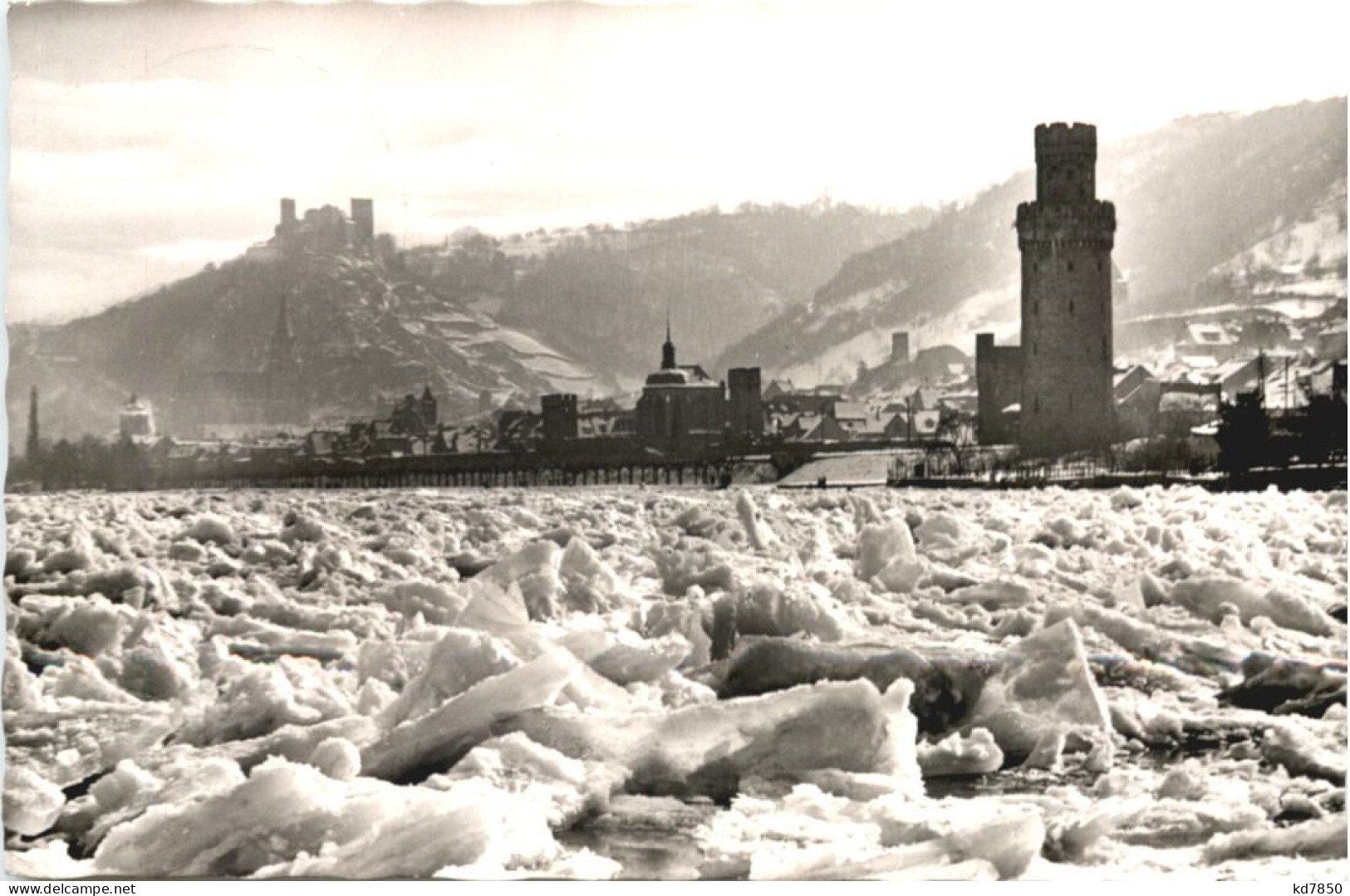 Eisstau Vor Oberwesel Am Rhein - Oberwesel