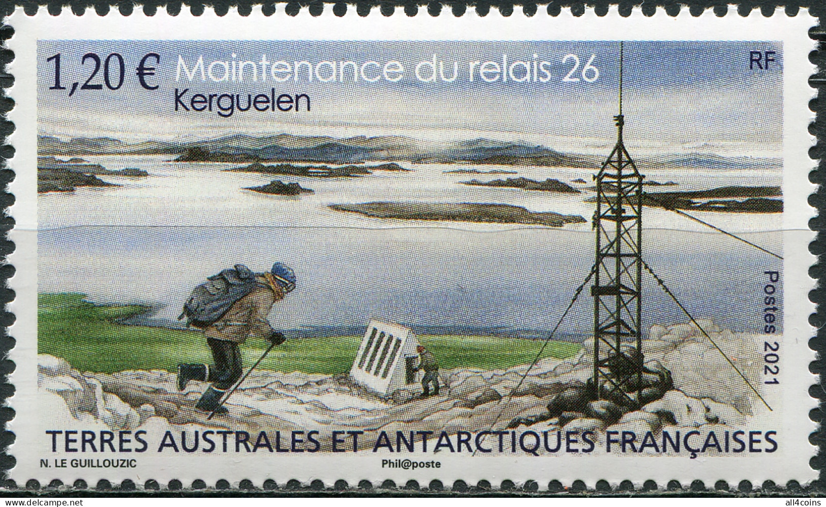 TAAF 2021. Maintenance Of Relais 26, Kerguelen (MNH OG) Stamp - Neufs