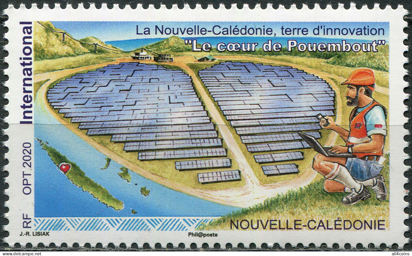 New Caledonia 2020. Solar Power Plant In Pouembout (MNH OG) Stamp - Nuovi