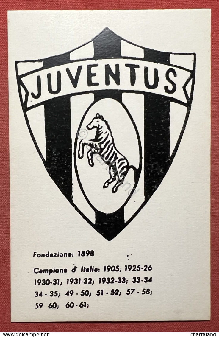 Cartolina Sport Calcio - Juventus - Fondazione 1898 - Campione D'Italia 1961 - Sportler