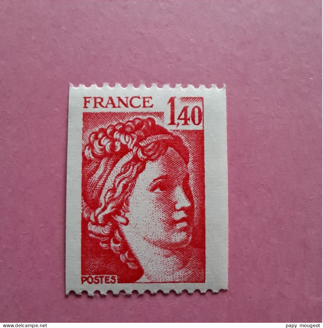 Roulette N°2104a 1 F 40 Rouge Numéro Rouge Au Verso - 1977-1981 Sabine De Gandon