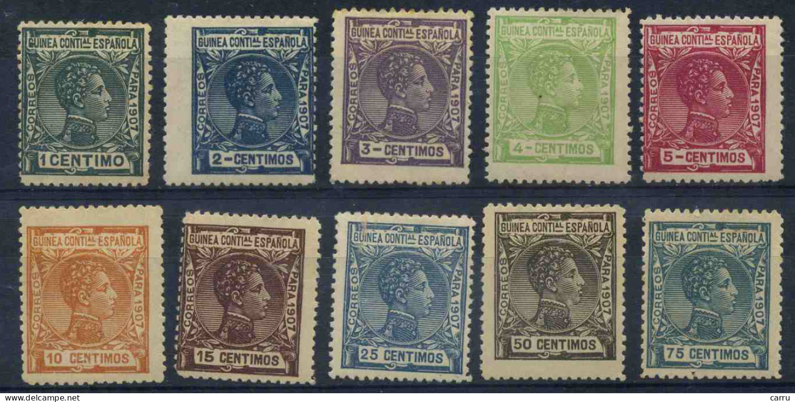 Guinea 1907 (serie Corta) - Spanish Guinea