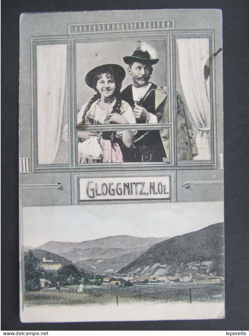 AK GLOGGNITZ Collage Ca. 1910  /// D*59444 - Semmering